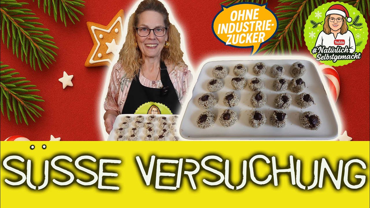 Keks oder Praline? Fruchtig, saftig, lecker. Kein backen, kein Mehl oder Butter 