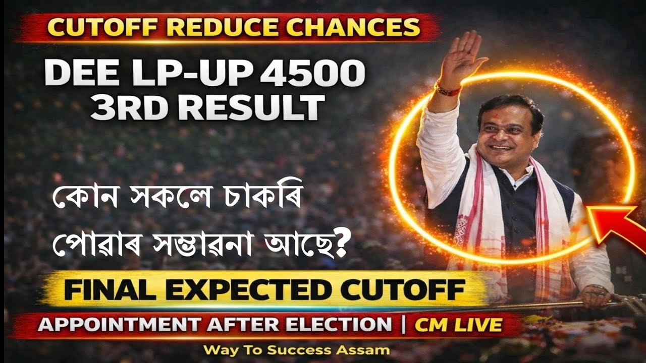 DEE LP-UP 4500 Post Cutoff Reduce Chances Final Expected Cutoff & Appointment after Election 