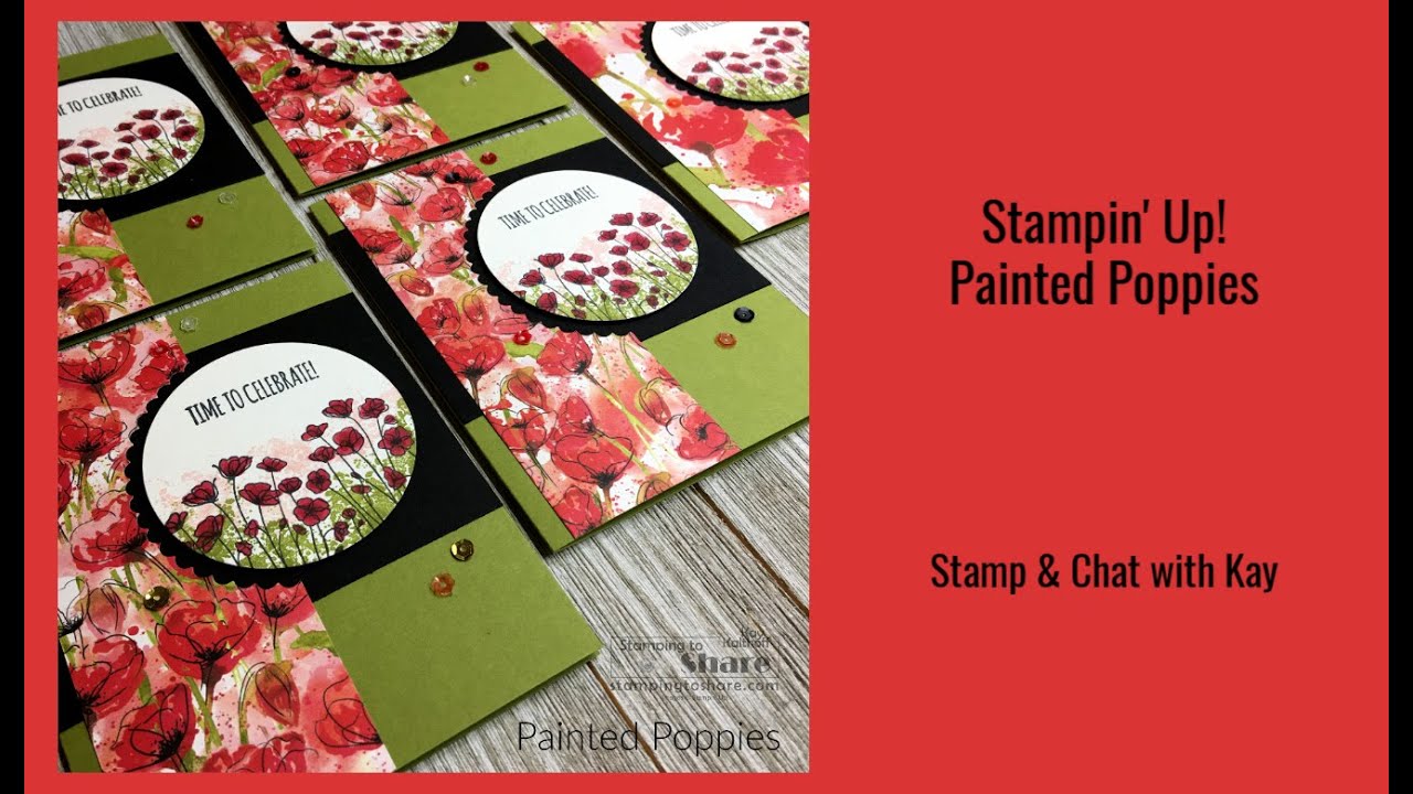 How to make a Unique Birthday Card with Painted Poppies
