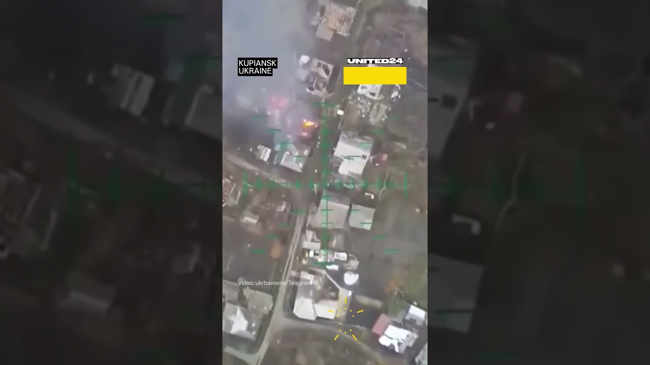 Ukrainian Bomber Drone Dropped Heavy Munition on Russian Soldiers #warinukraine #drone