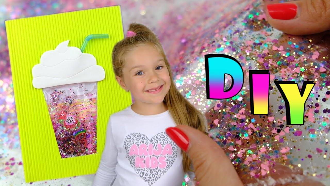 Arija je Oduševljena! Pravimo Pernicu Punu Glitera i Neverovatnu Svesku Sa Voćnim Šejkom! DIY