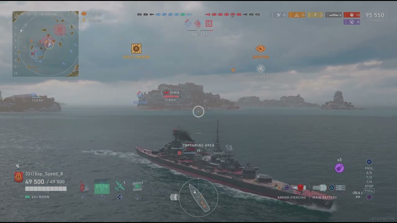 World of Warships: Legends | Roon when the enemy is brain dead