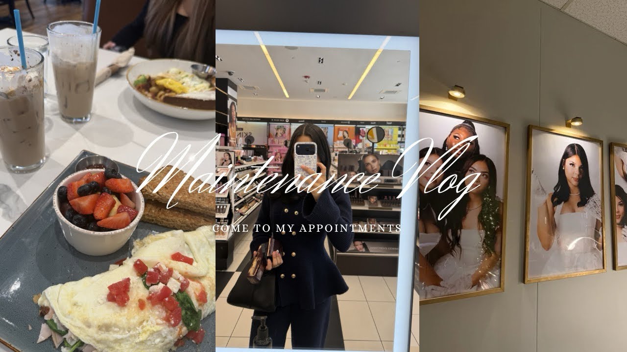 MAINTENANCE VLOG: hair, nails, eyebrows, lashes