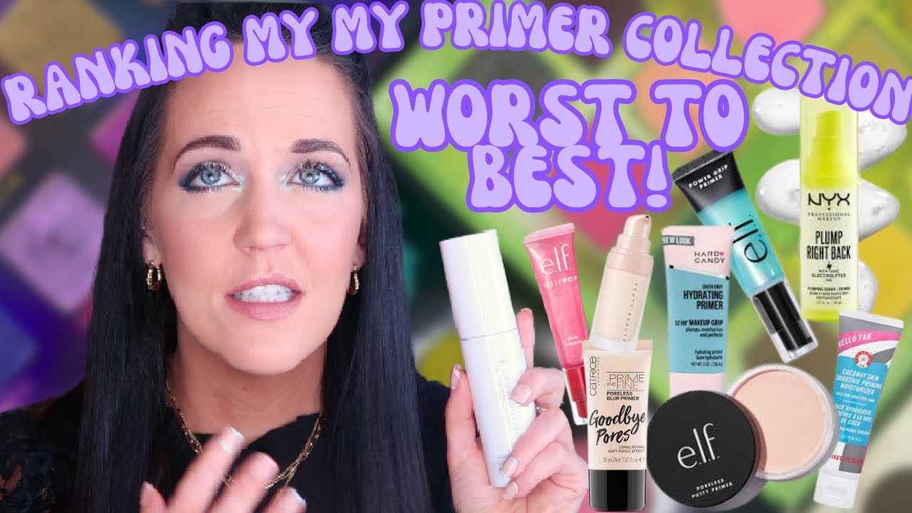 RANKING MY ENTIRE PRIMER COLLECTION FROM WORST TO BEST 2023☔️ RANKING MY MAKEUP COLLECTION