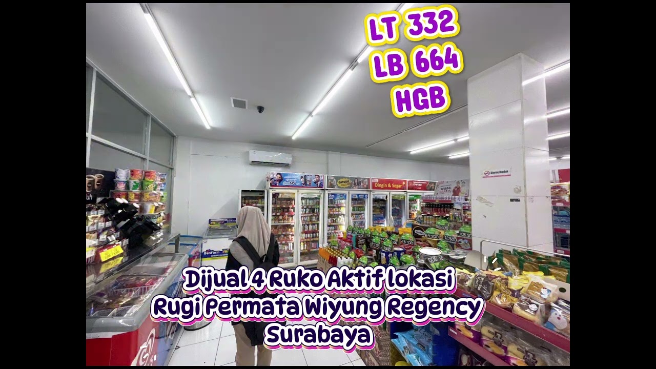 Dijual 4 Ruko Aktif 2 lantai, lokasi Ruko Permata Wiyung Regency Surabaya