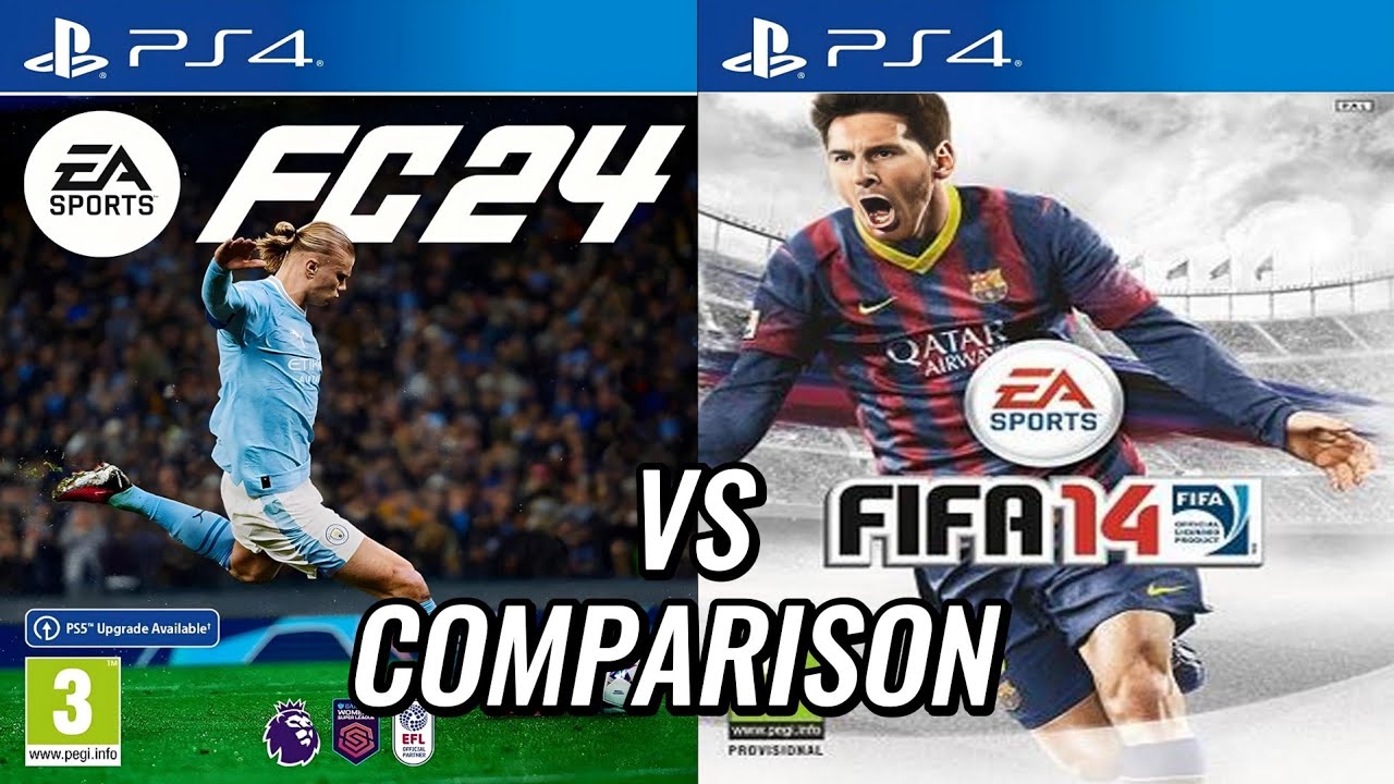 EA FC 24 Vs FIFA 14 PS4