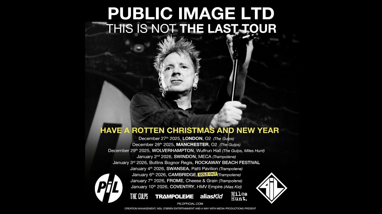 Public Image Ltd (PiL) at O2 Forum, London, 27.12. 2025