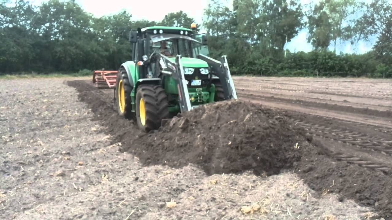 Weide planieren John Deere 6125m 2014