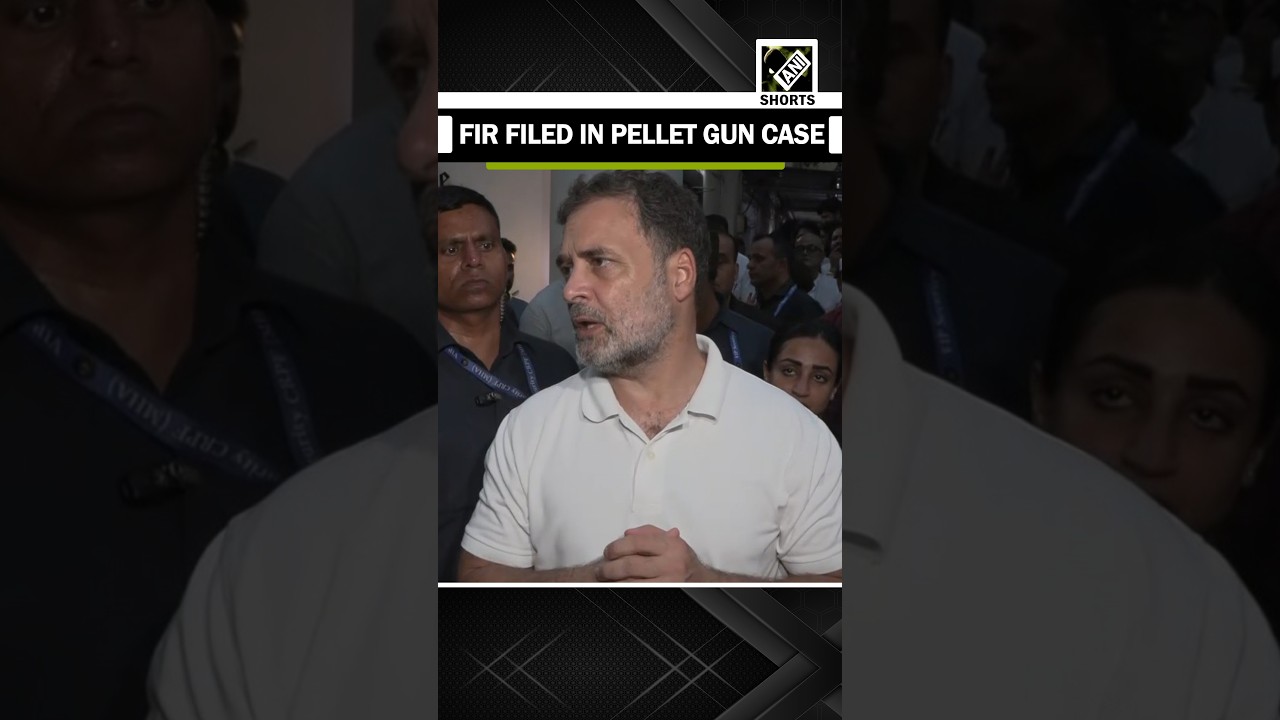 Rahul Gandhi Shows Fir Copy Filed In Pellet Gun Case After Sit-In At Police Station