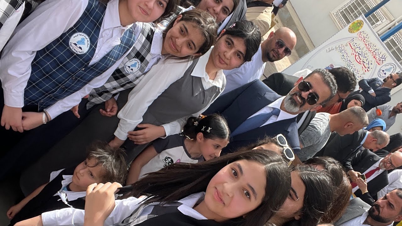 زيارة محافظ كركوك و اعضاء مجلس المحافظة لثانوية الرافدين للبنات