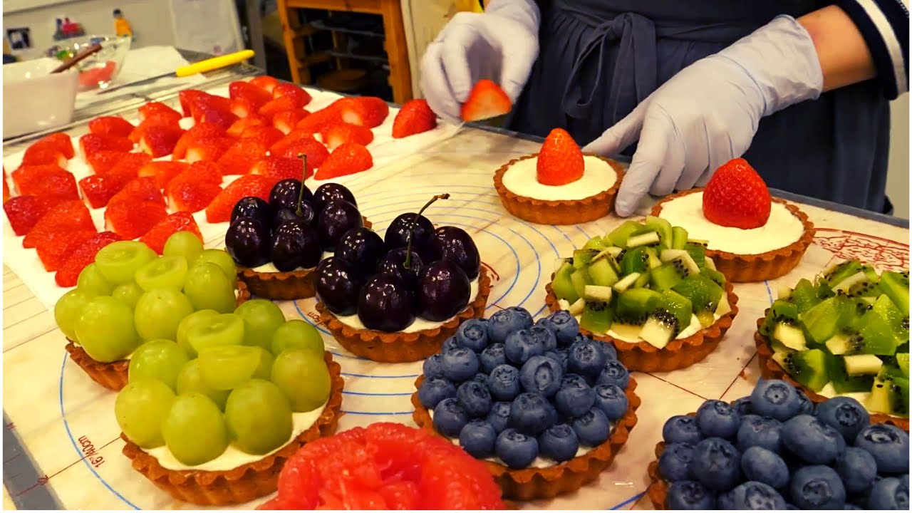 Torta de frutas incr&iacute;vel l Frutas frescas l Organic Fruit Tart  | Food Korea