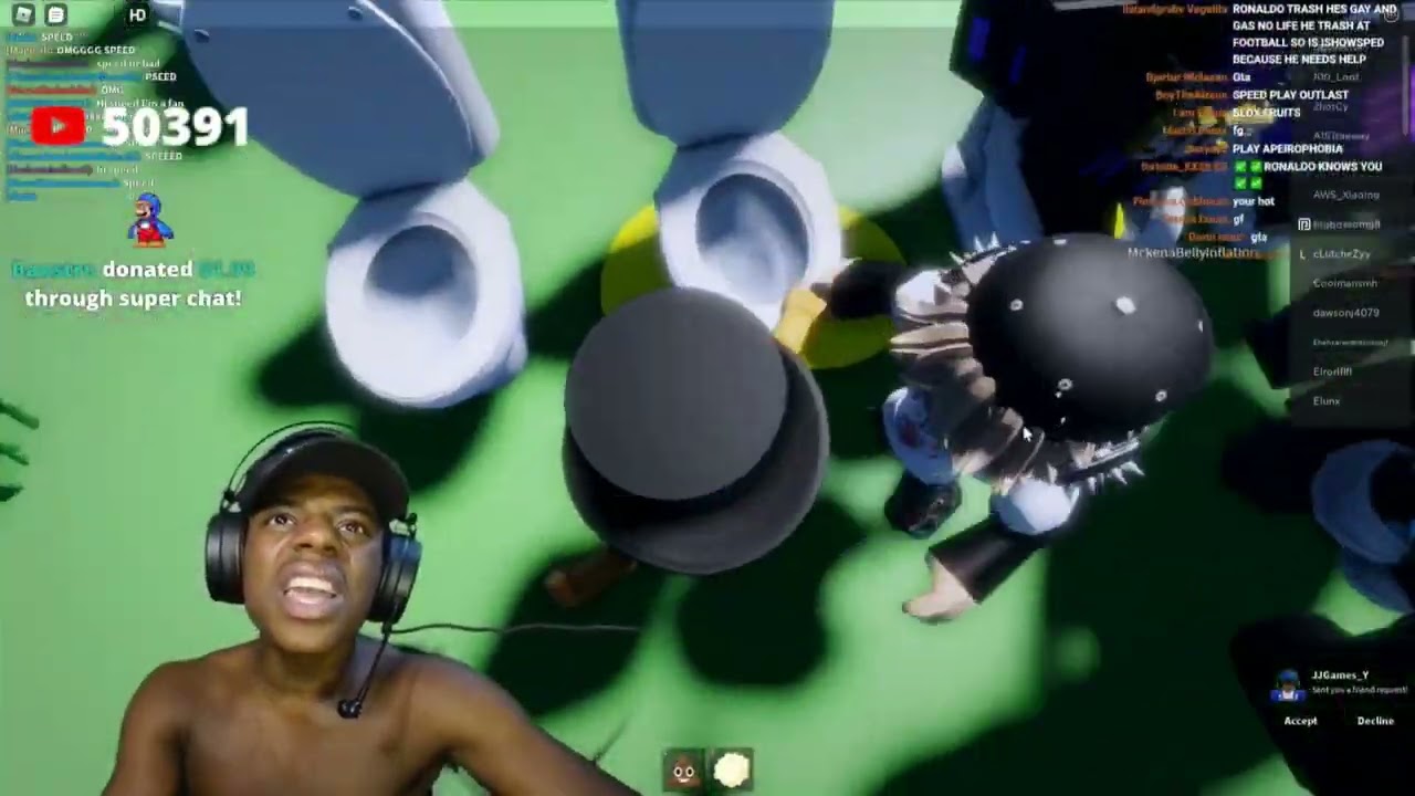 @IShowSpeed plays poop fart pee simulator💩!!