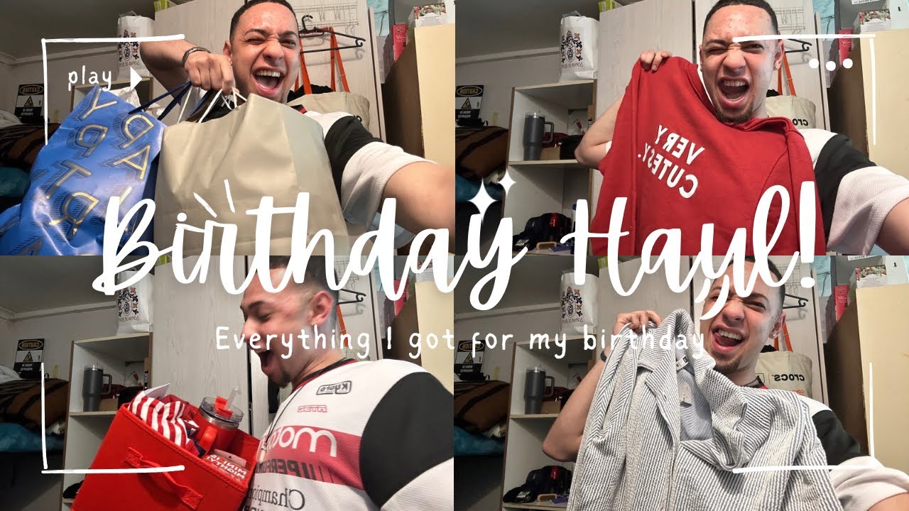 Come unbox everything I got for my birthday! 🙈🥳