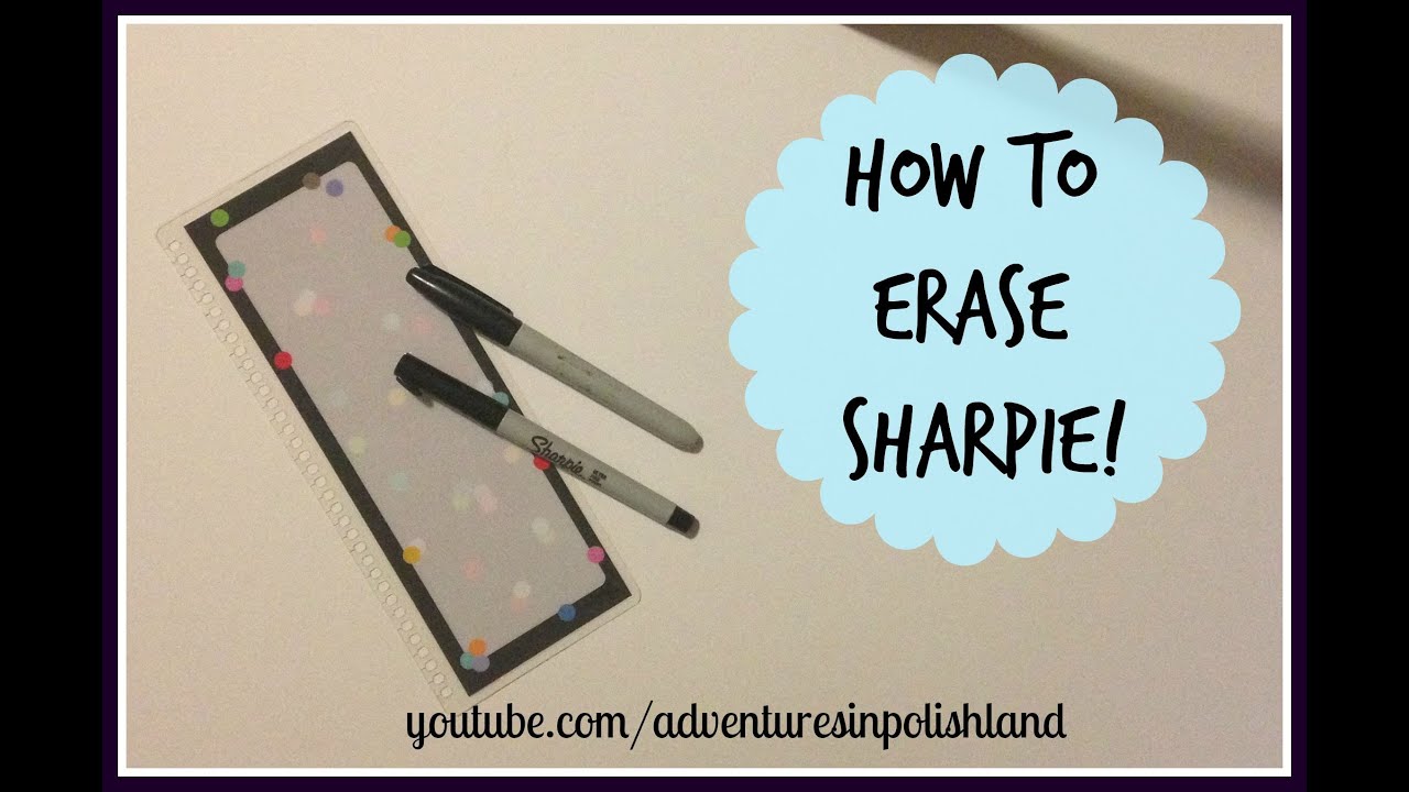 HOW TO ERASE SHARPIE | Removing Sharpie from an Erin Condren Dashboard
