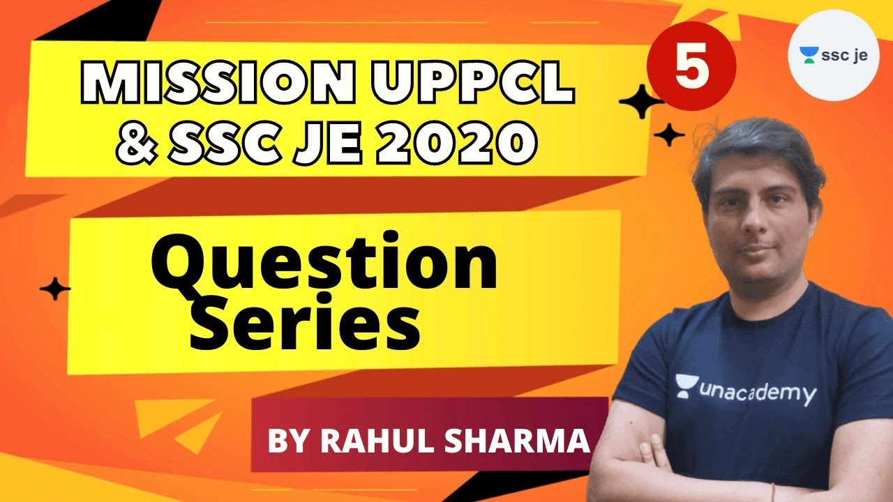 12:00 PM - MISSION UPPCL & SSC JE 2020 | Question Series | By Rahul Sharma | Day -5