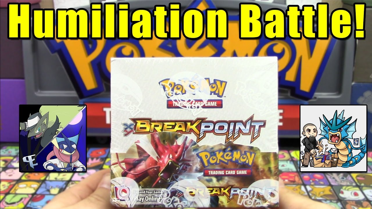 HUMILIATION BATTLE! Pokemon TCG BreakPoint Booster Box Opening Battle vs Derium's Pokemon!