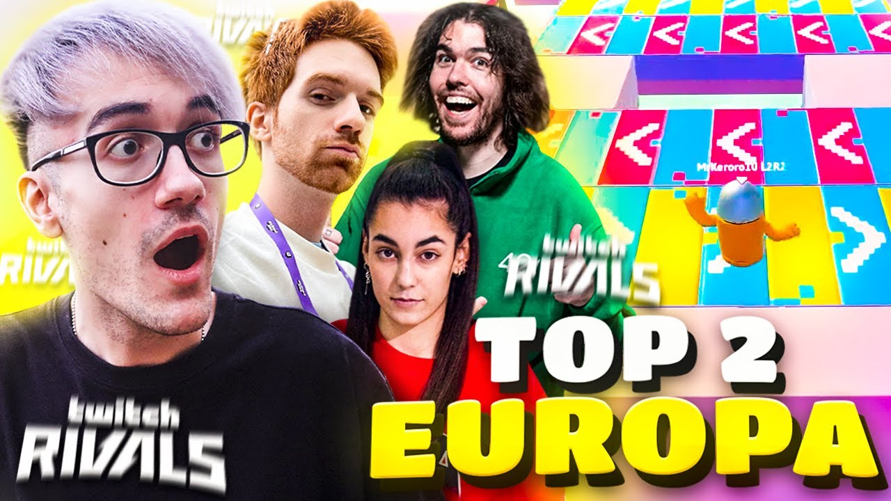 TOP 2 DE EUROPA TWITCH RIVALS DE FALL GUYS CREATIVO