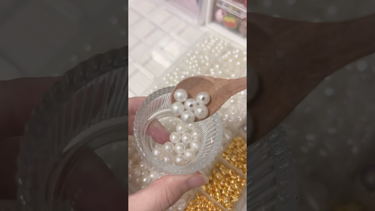 Pearl beads🐚✨#bracelet #diy #handmade #asmr #beads #accessories