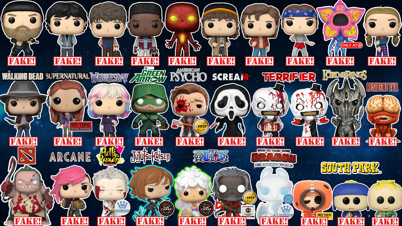 Comparison of the new 2026 Funko POP! fakes: a complete overview in one! Part 3!