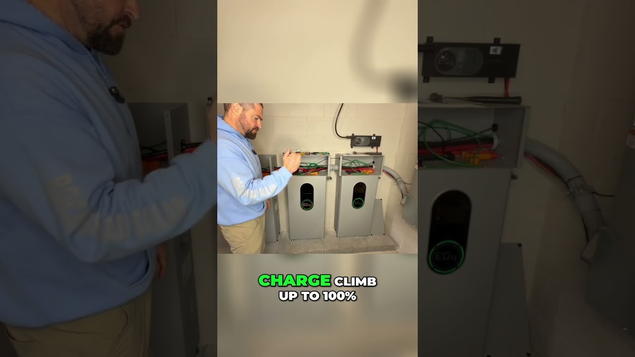EG4 Wall Mount Charged to 100% Off-Grid with Generator! 