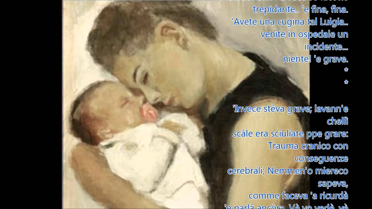 Poesia Napoletana Ddoje mamma versi  di Mario Ferraro Sott.Vierno-chiove. A. Amodio