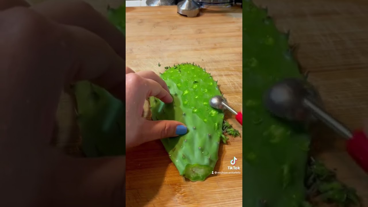 La mejor herramienta para pelar nopales muy rapido