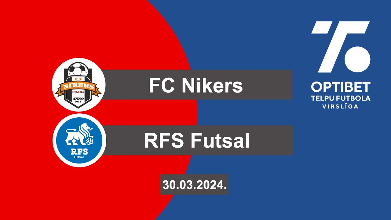 FC Nikers - RFS Futsal [Optibet telpu futbola virslīga 23/24 Highlights]