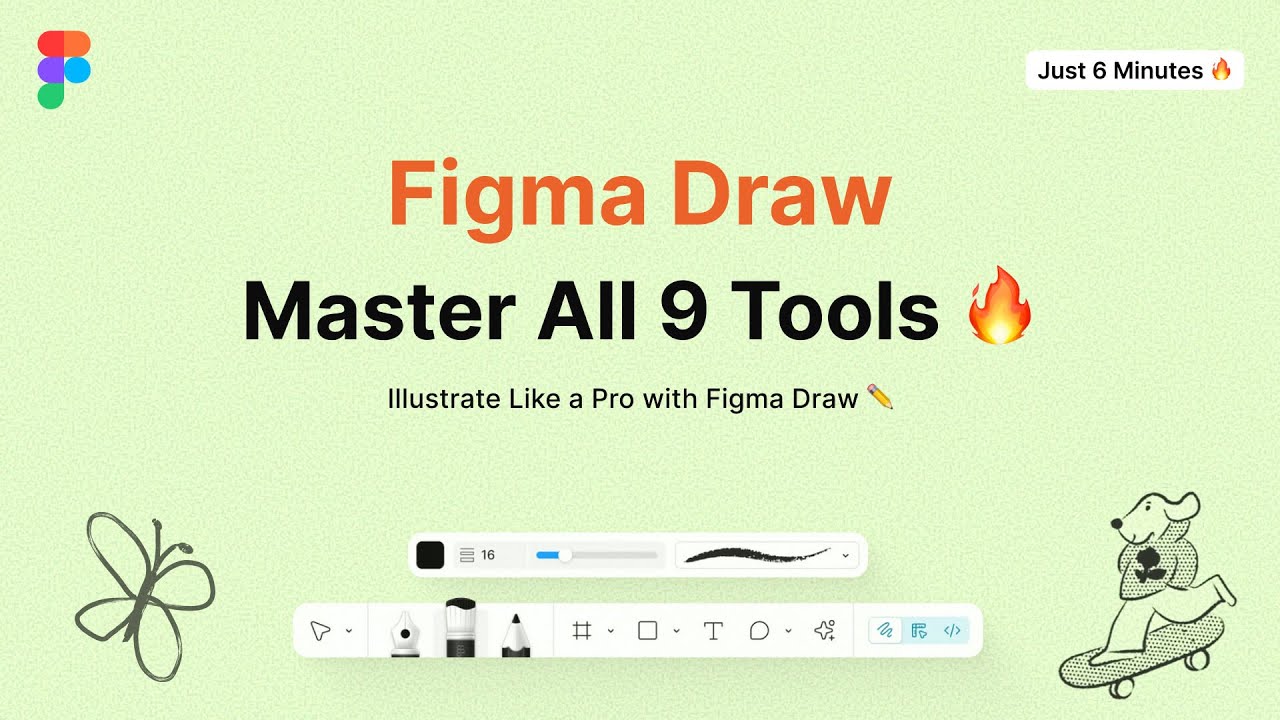 “Figma Draw is HERE! Master All 9 Tools in Just 6 Minutes 🔥”