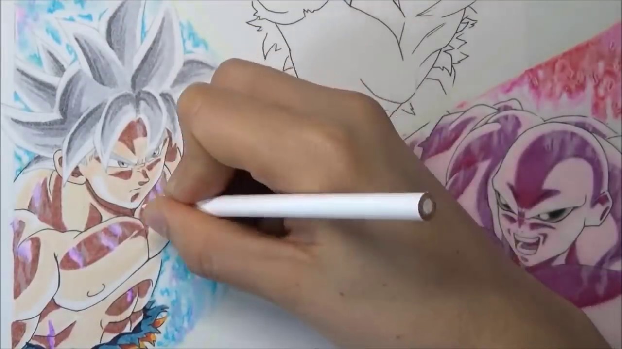 Como Dibujar GOKU Ultra Instinto vs JIREN Full Power: Dragon Ball Super | DibujAme Un
