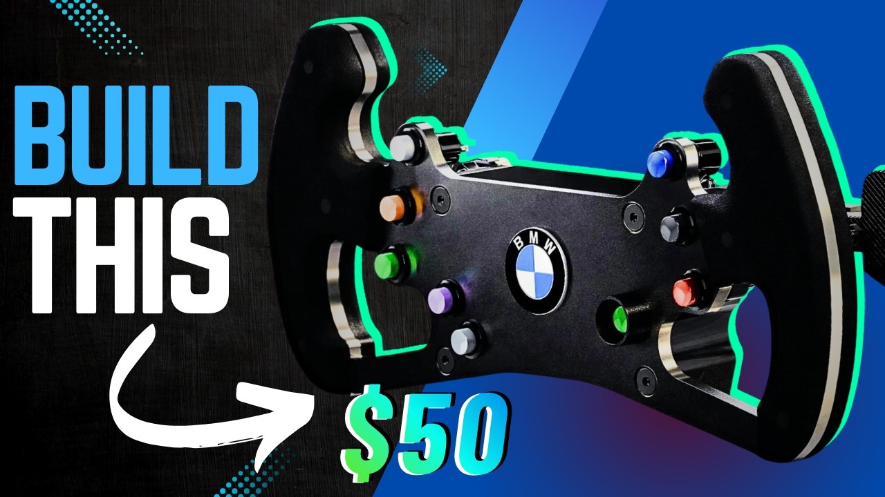 Build Your Own DIY BMW DTM Sim Racing Steering Wheel with CAD Plans and Step‑by‑Step Guide
