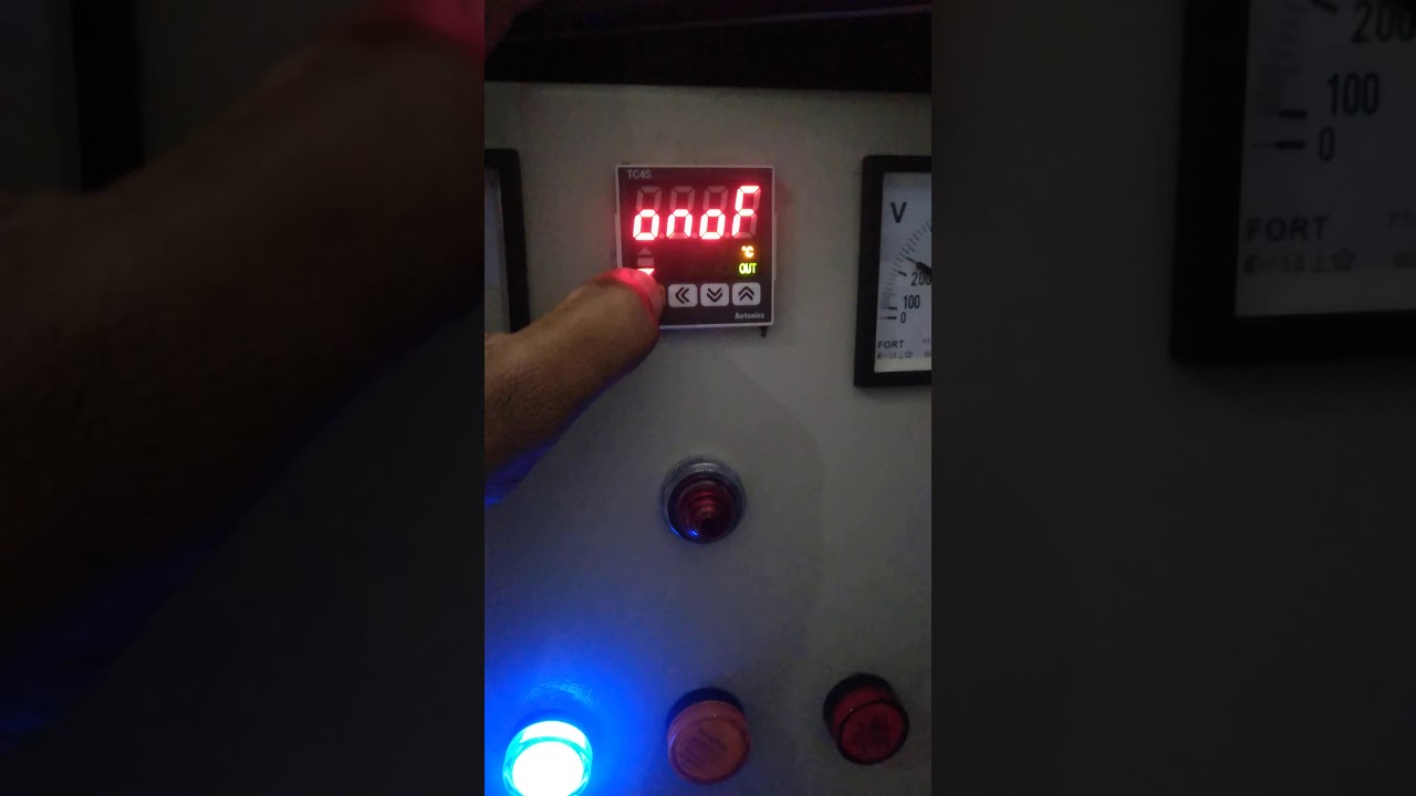 cara setting autonics tc4s( termometer)