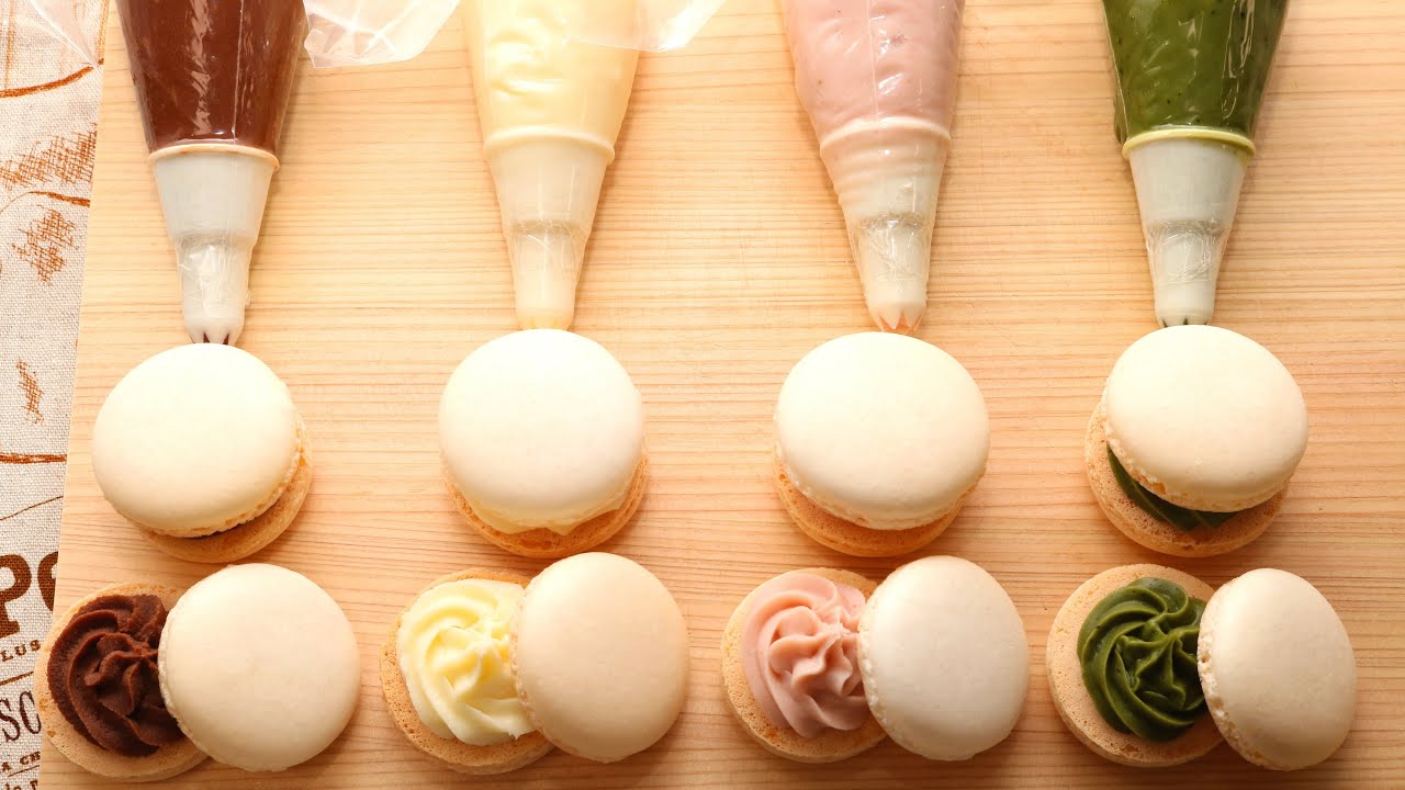 【バレンタイン】マカロン＆4種のチョコガナッシュクリームの作り方｜パンダワンタン