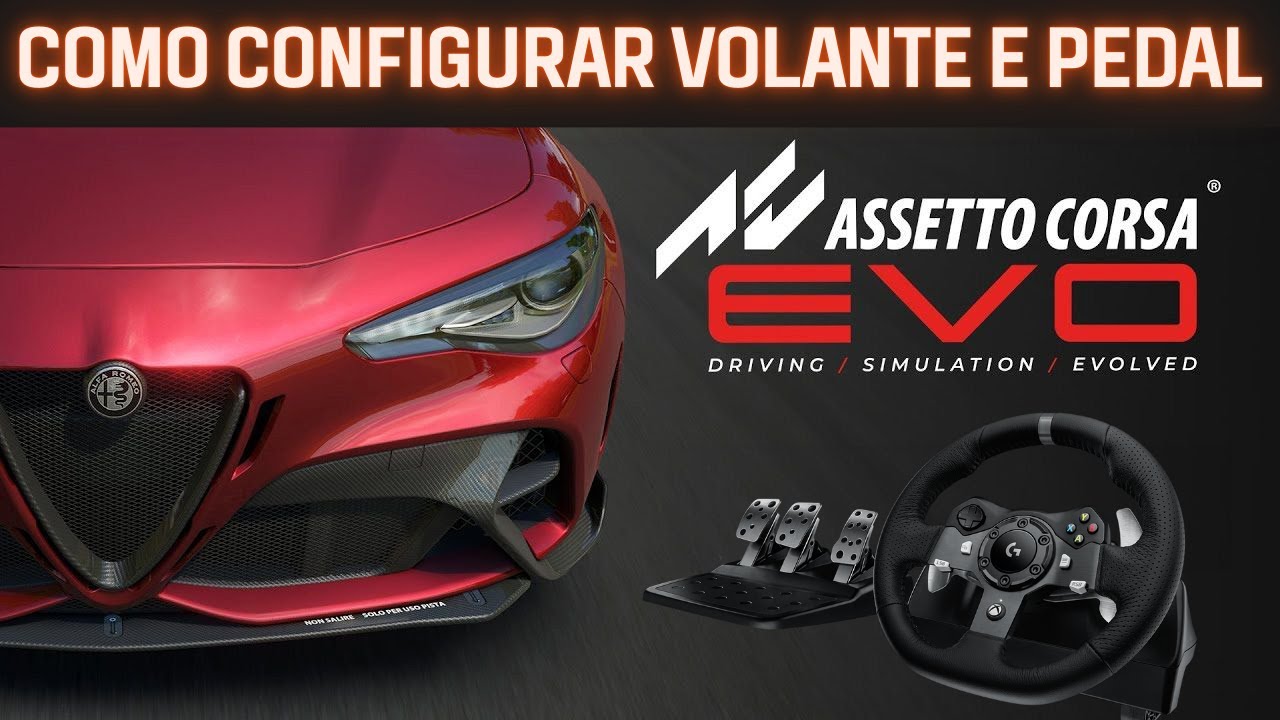 Como Configurar Volante com FFB e Pedais no Assetto Corsa Evo