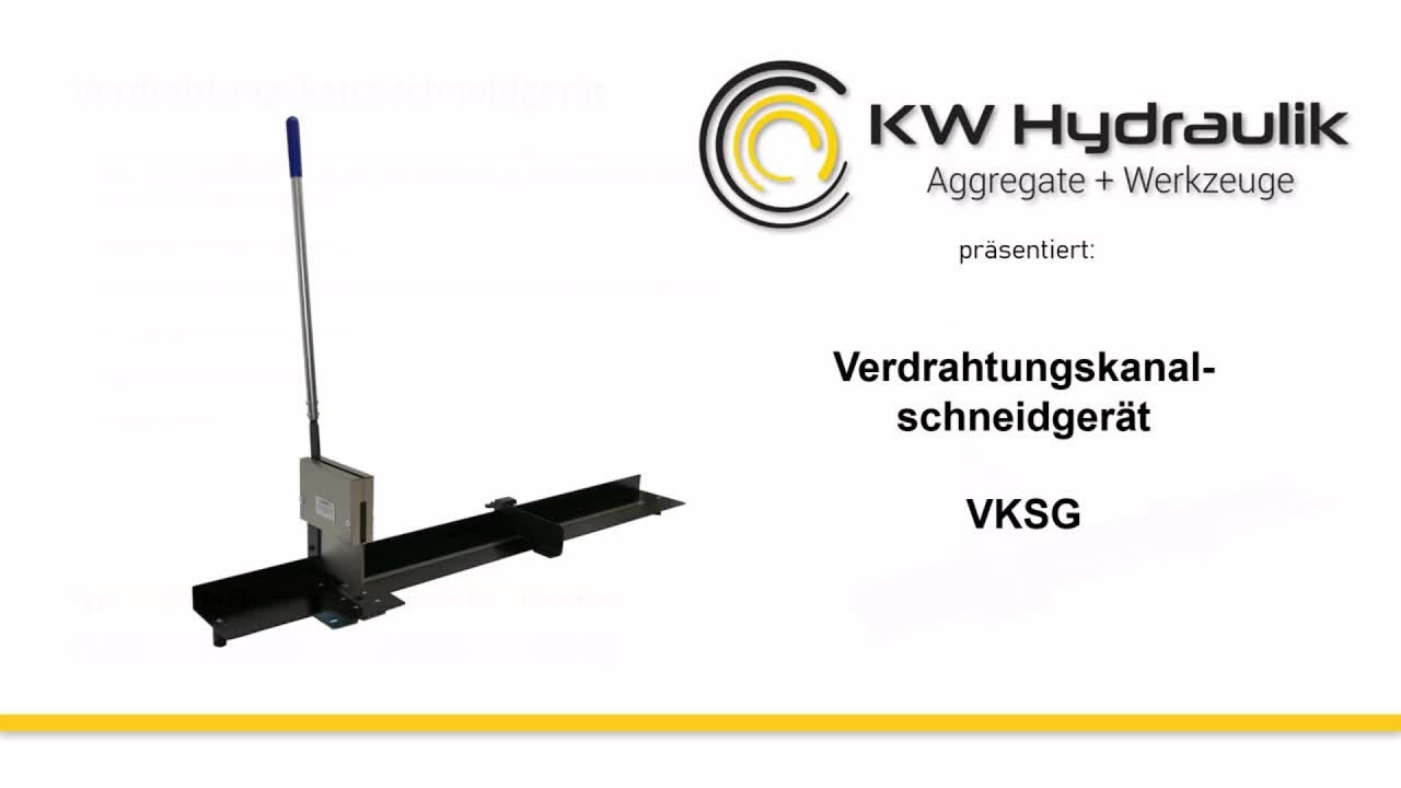 VKSG Verdrahtungskanalschneidgerät von KW Hydraulik