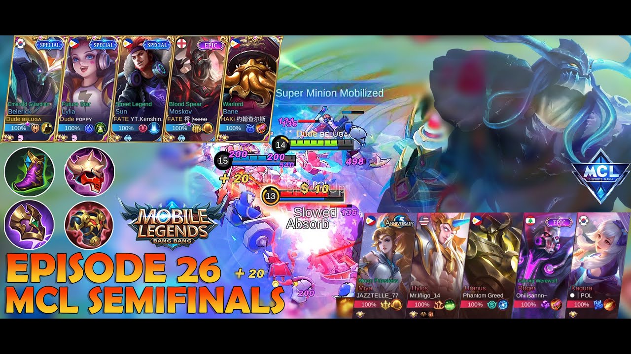 Mobile Legends | MCL Semifinals | Belerick Gameplay | High Ping | Episode 26 | Full Gameplay