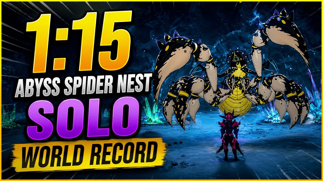 Abyss Spider Nest Solo Former World Record in 1:15 | The Seven Deadly Sins: Origin