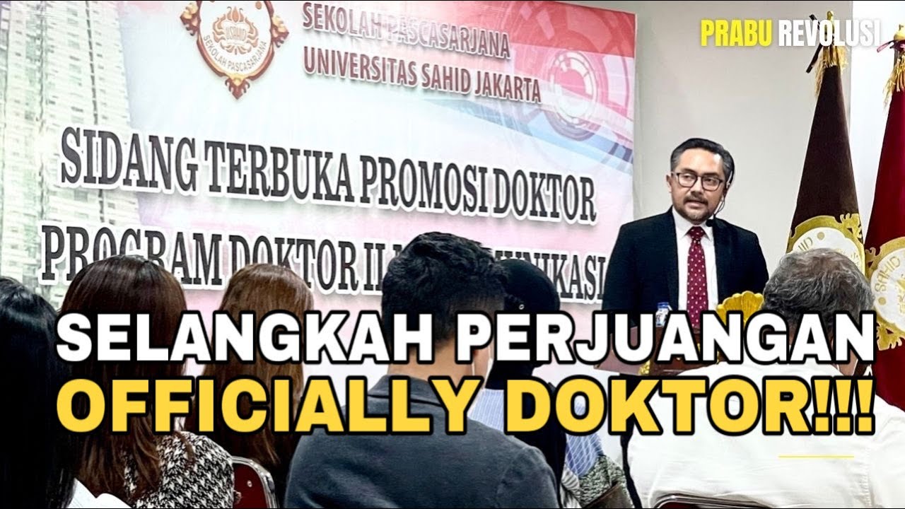 Sidang Terbuka Promosi Doktor Prabu Revolusi
