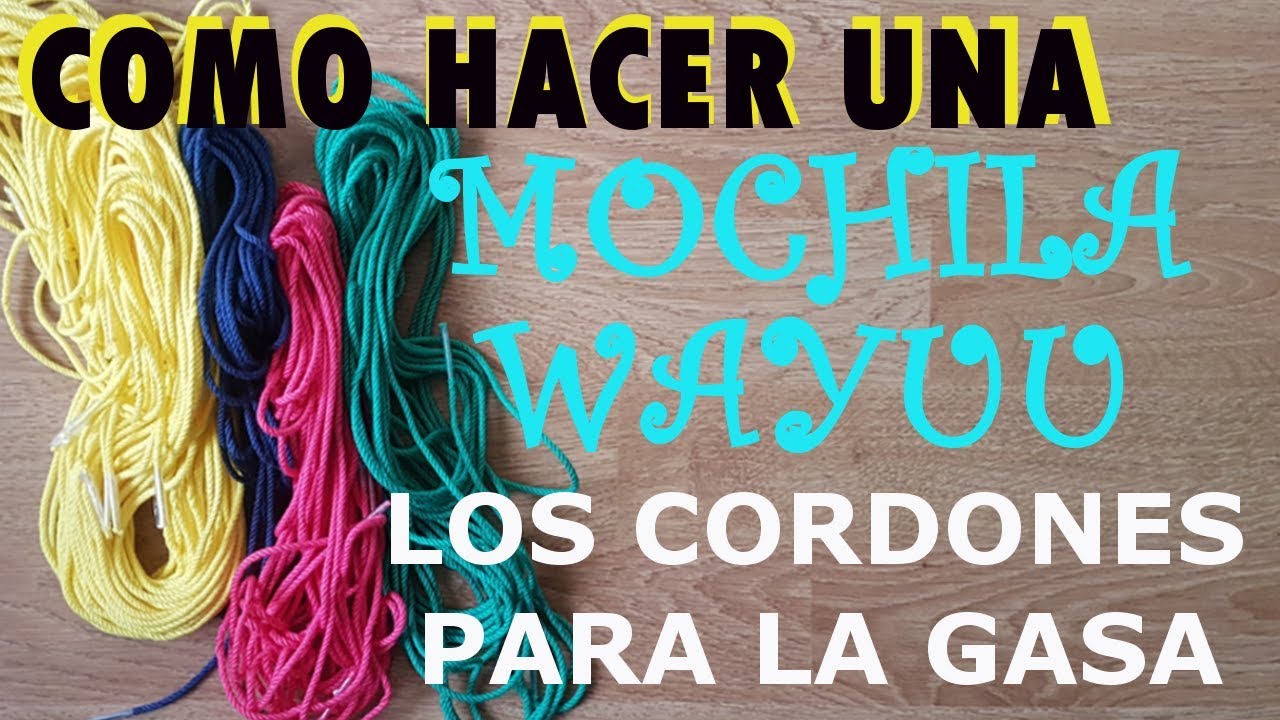 COMO HACER LOS CORDONES PARA MOCHILA WAYUU PARTE 1/4