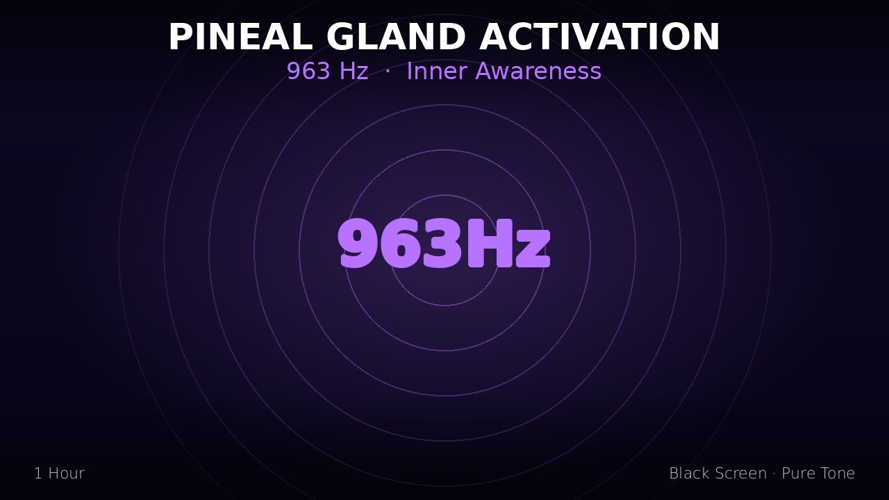 Pineal Gland Meditation | 963Hz for Inner Awareness (1 Hour)
