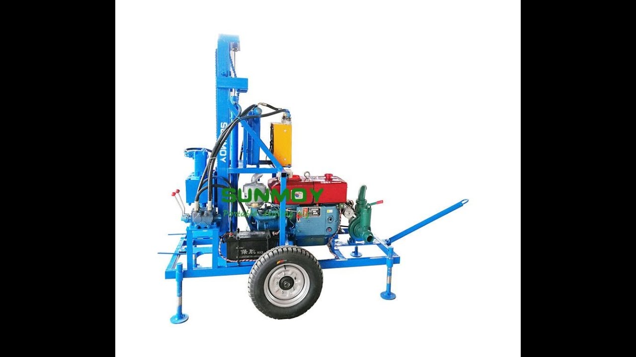 How to operate sunmoy water drilling machine to drill borehole well?