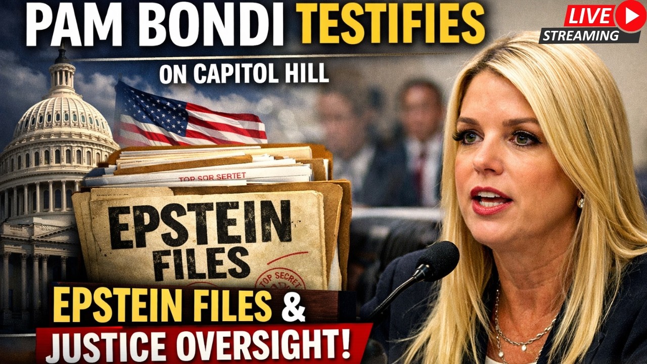 PAM BONDI TESTIFIES LIVE — What’s REALLY in the Epstein Files? Capitol Hill Hearing