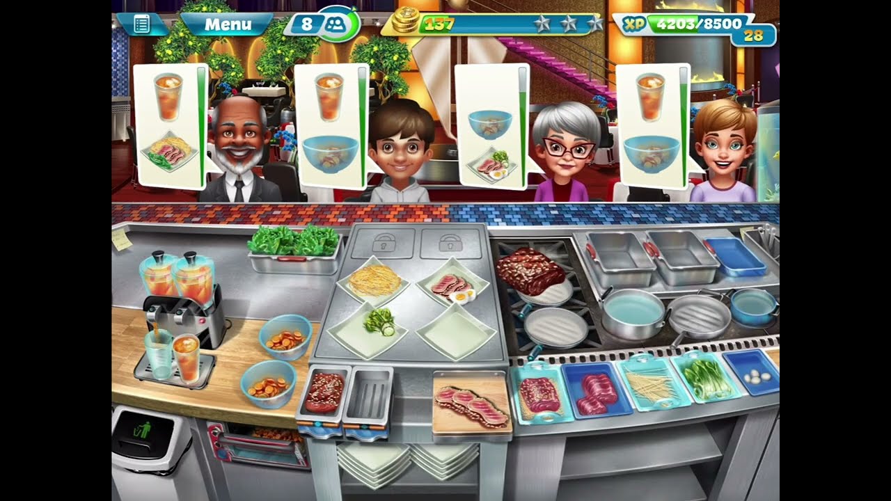 Cooking Fever (Old Version) | Episode #14 - Gourmet Restaurant (Levels 21-25)