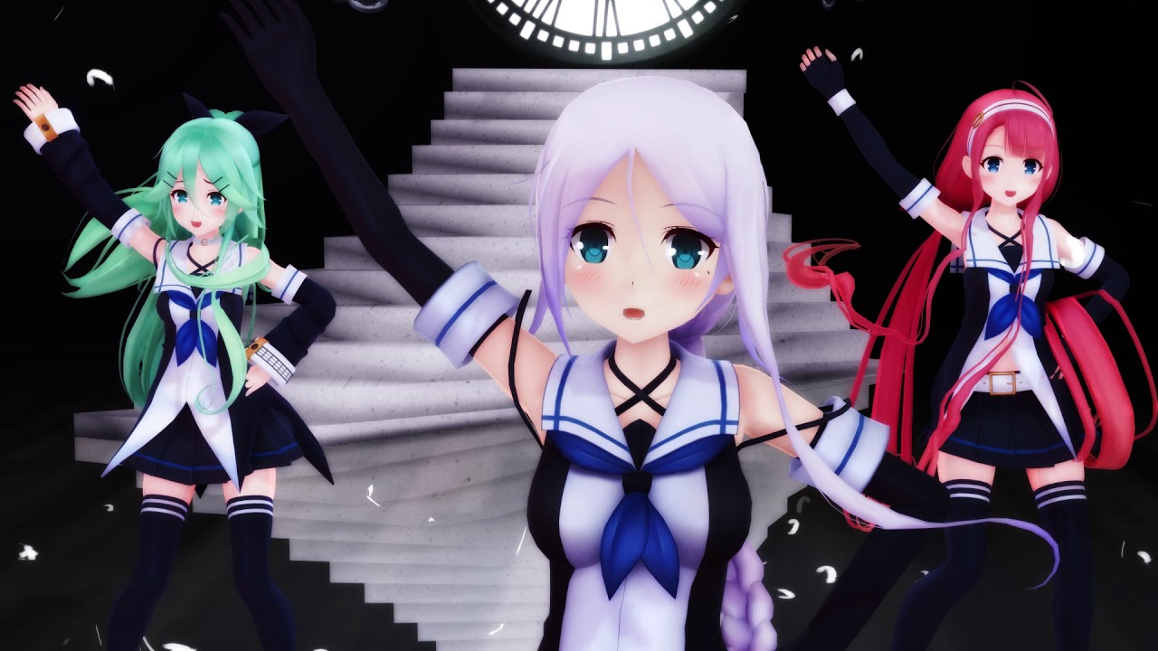 【MMD艦これ】海風、江風、山風でFREELY_TOMORROW