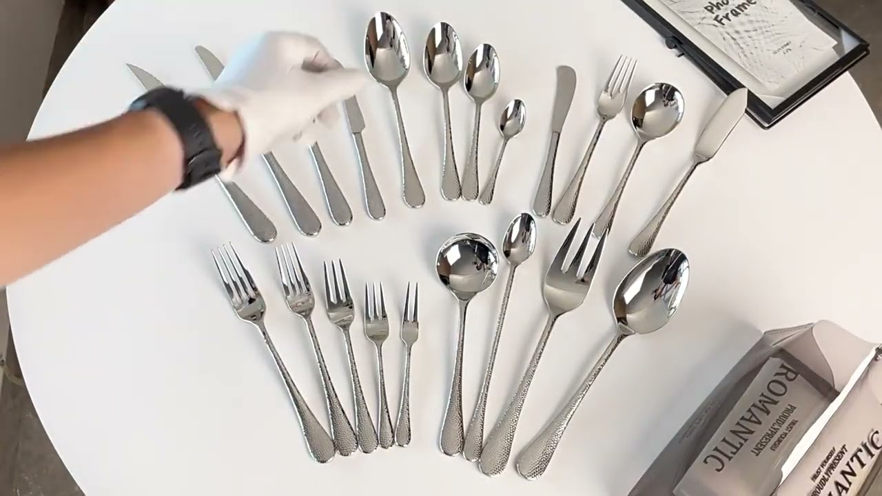 Elegant Petite Hammered&trade; Flatware Collection | FSLM-2433-Full Silver