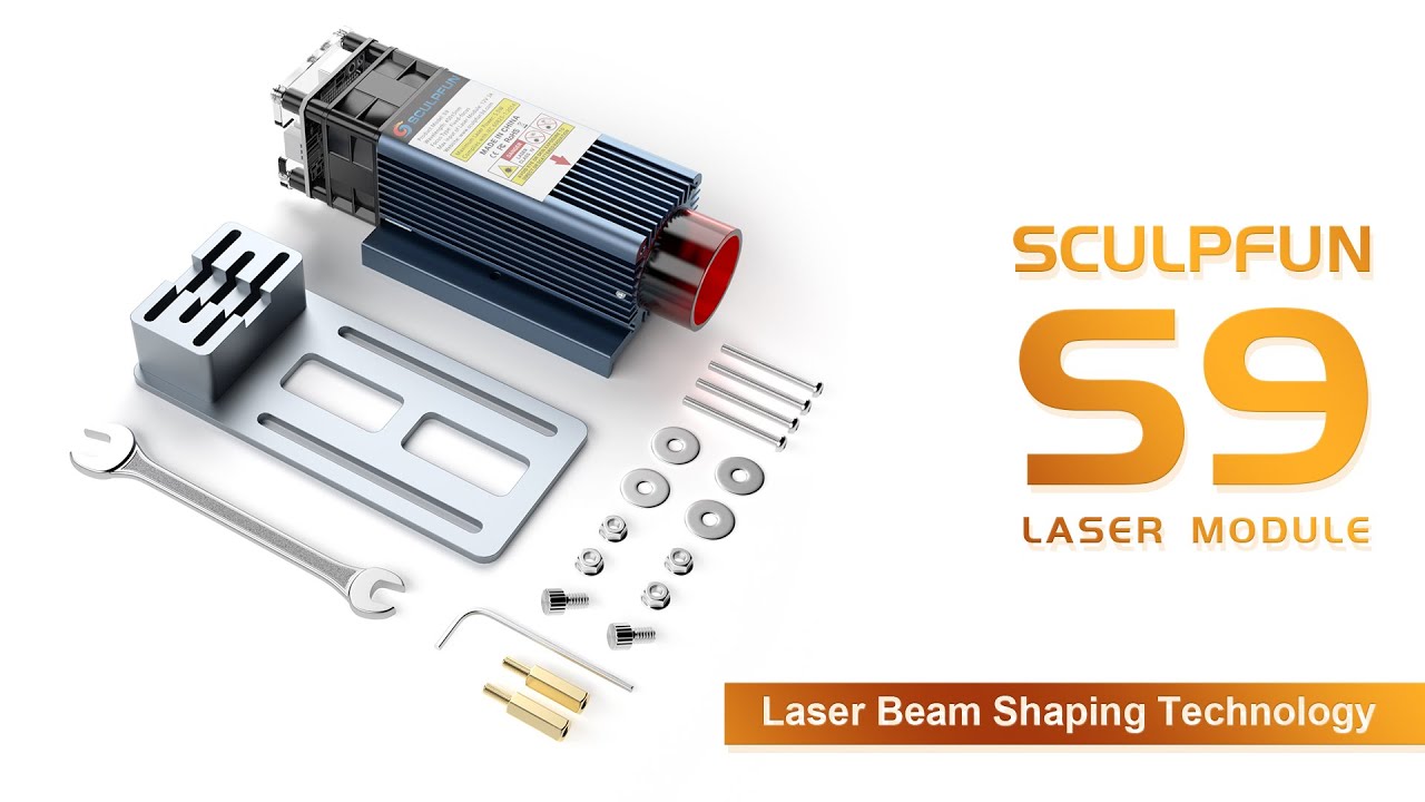 SCULPFUN S9 90W effct laser module laser head, used for laser engraving machine cutting tools
