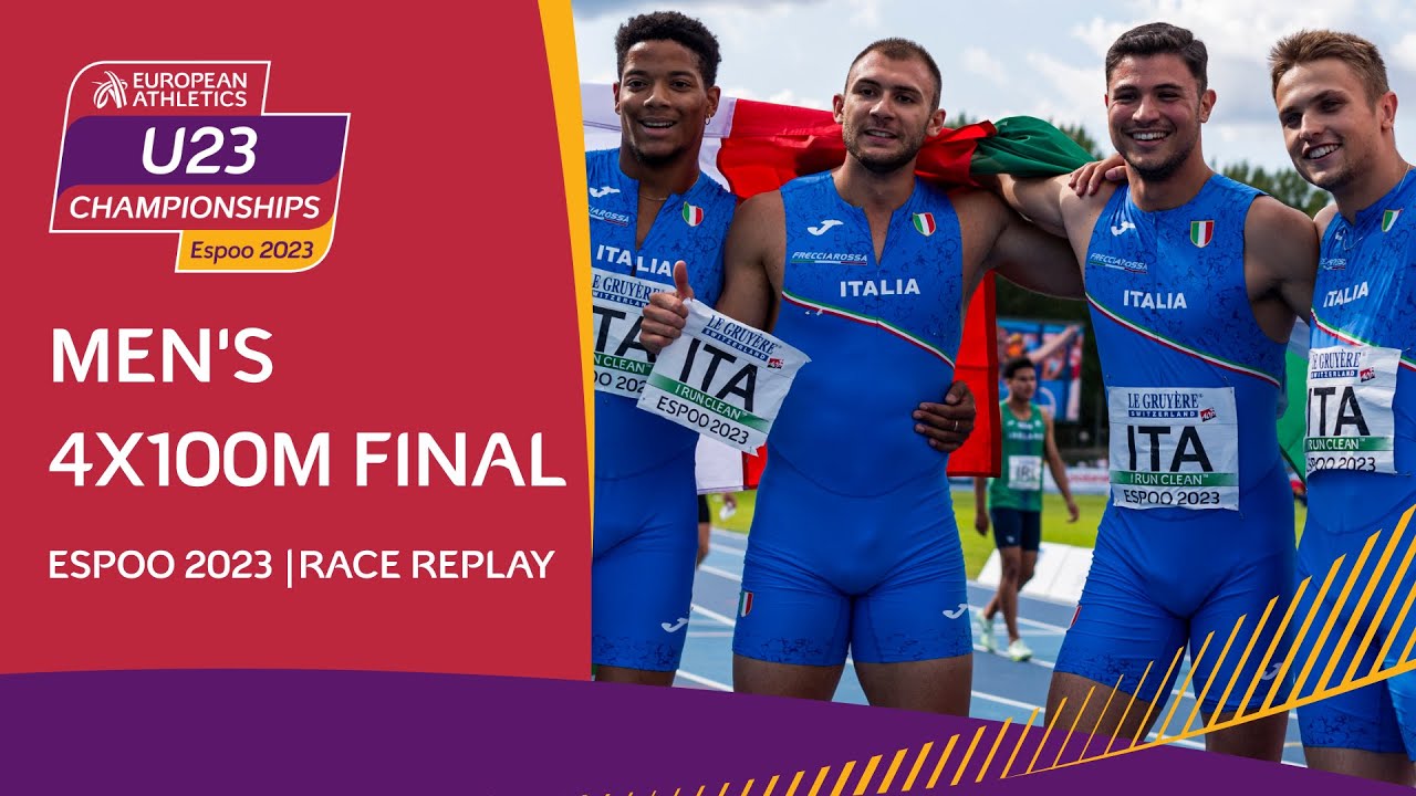 Gold by 0.003! 🤯 Italy 🇮🇹 pips France 🇫🇷 in 4x100m thriller | Espoo 2023