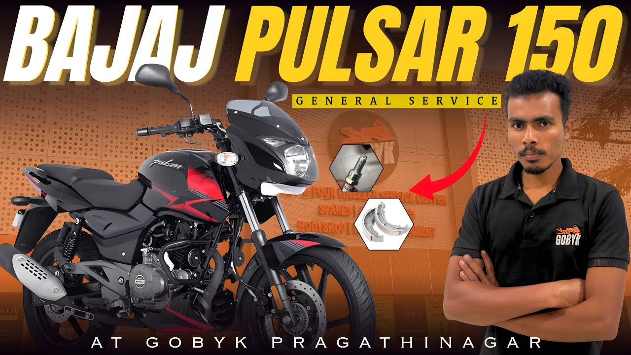 BAJAJ PULSAR 150 🔥 Full Shocking 🤯 General Service 👨‍🔧 At GOBYK 