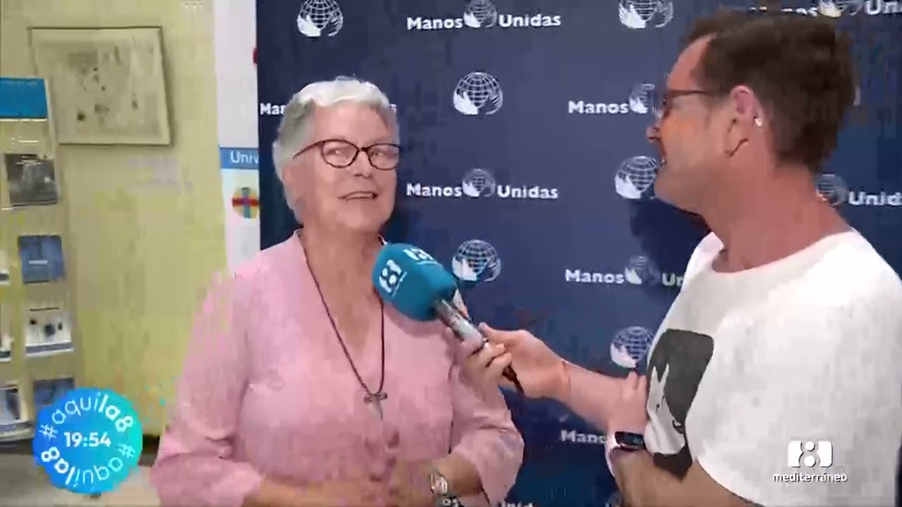 TV8 Mediterráneo recoge la información del I Encuentro Solidario de Manos Unidas Valencia
