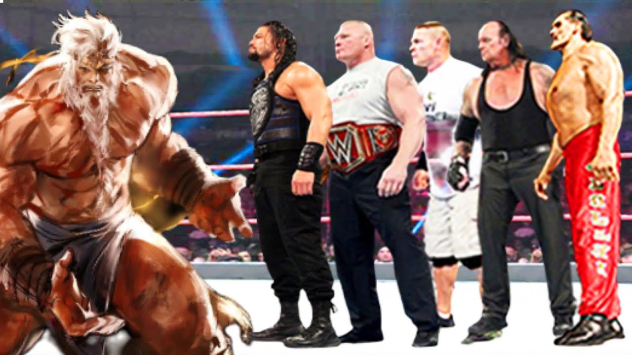 Hoarah Loux vs Roman Reigns, The Great Khali, Brock Lesnar, The Undertaker & John Cena
