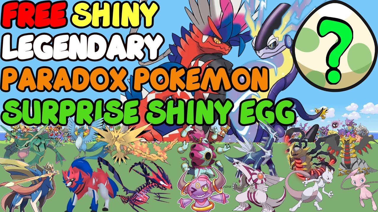 ✨FREE GIVEAWAY ALL SHINY LEGENDARY ✨ Pokemon Scarlet & Violet + Sword & Shield